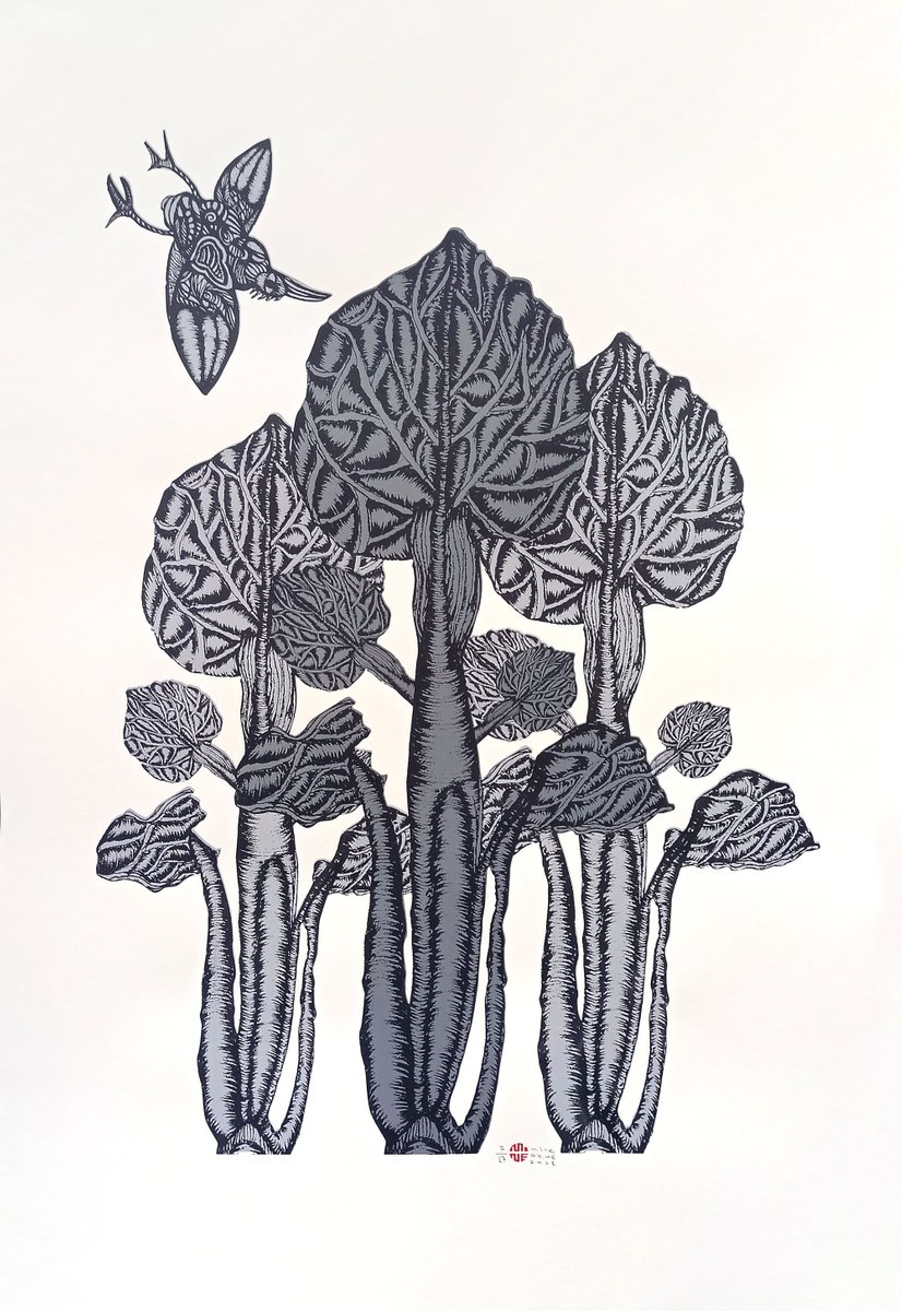 Illustrative Screenprint , 3 Sisters By Mine Okur, 28 X 39, Artwork For Sale On Artfinder