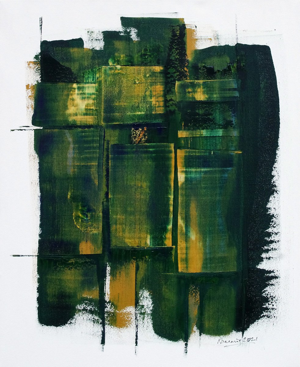 Abstract Oil Painting By Richard Manning, 24 X 30", Abstract-14, Original Artwork