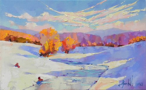 "Winter landscape" by Mykhailo Novikov