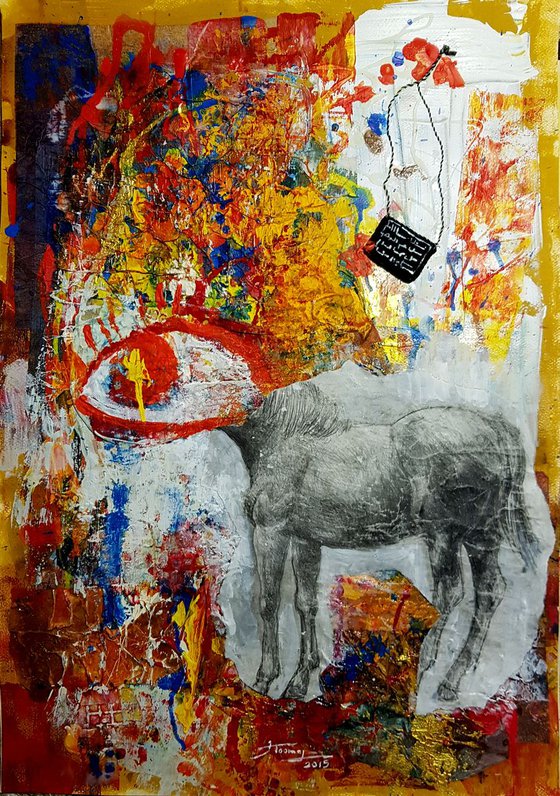 Esenyurt Collection (These Days), Mixed media on cardboard