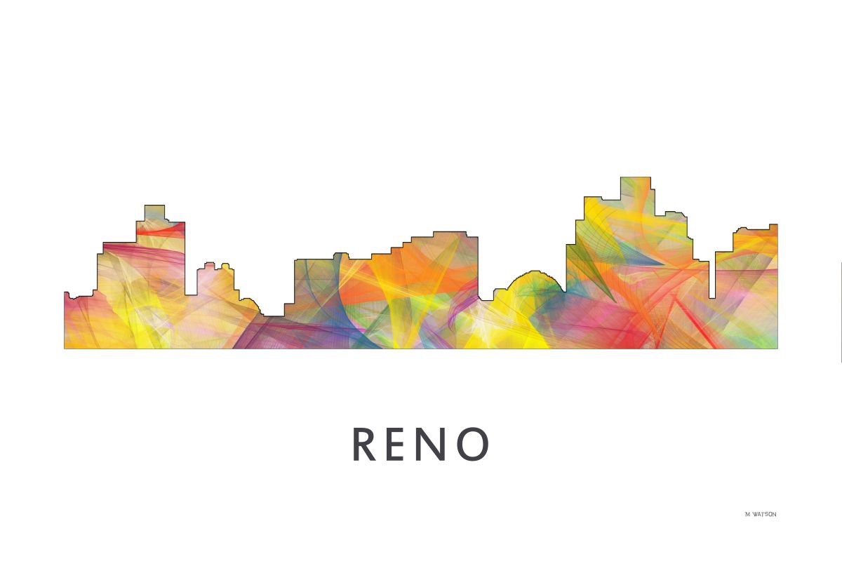 Reno Nevada Skyline WB1 by Marlene Watson