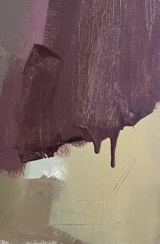 VIOLET 1/abstract oil painting