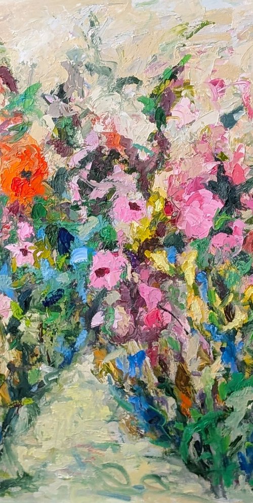 Pendant ce temps, les fleurs by Nicole Caron