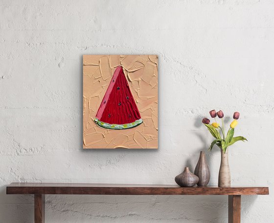 Watermelon slice (orange)