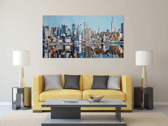 Urban Skyline Reflection New York