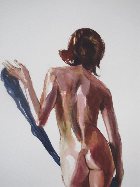 Standing female nude