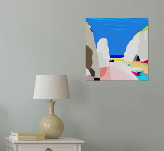 The cave (pop art, seascape)