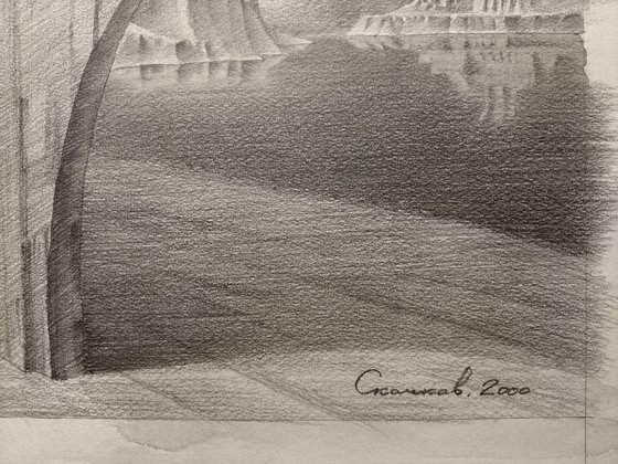 Mistycal Landscape. Architectural Fantasy.