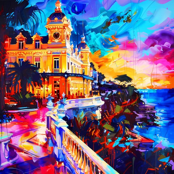 Sunset in Monte Carlo