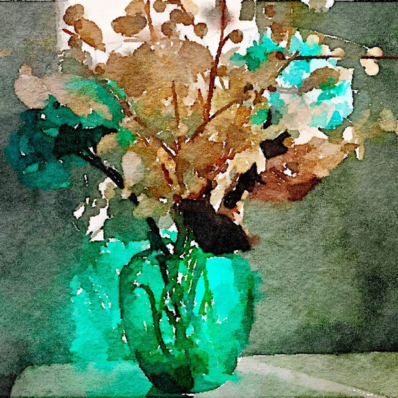 Turquoise vase