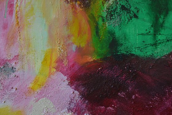 Pentecost - large vibrant abstract painting