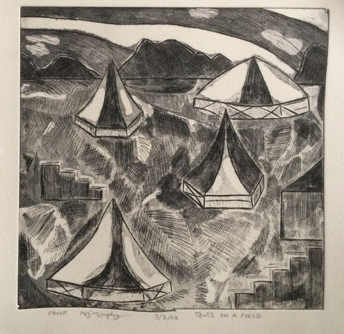 'Tents in a Field' by Mark Murphy