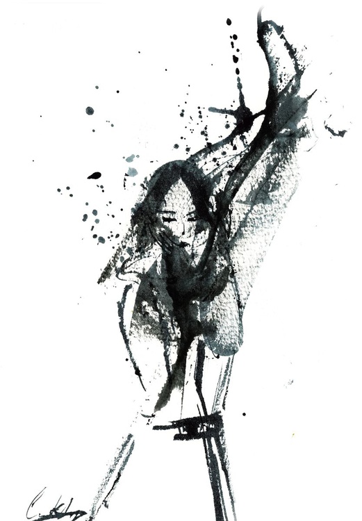Woman Abstract Black And White Woman Figure Pai Artfinder