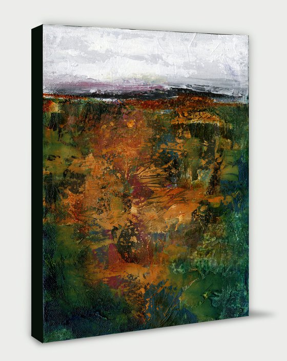 Mystical Land 194 - Textural Landscape Painting by Kathy Morton Stanion