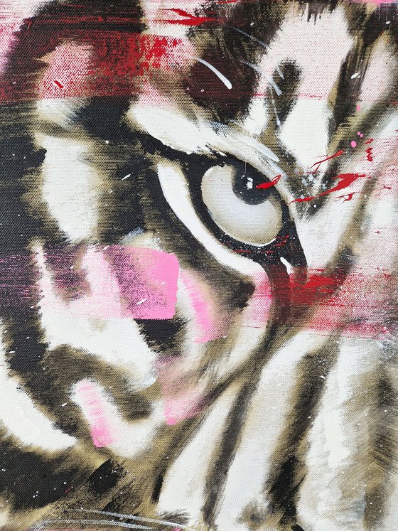 Big Cat - TIGER #12 in neon pink