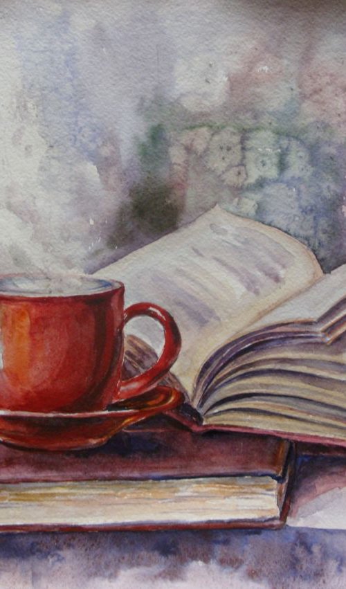 Red cup by Liubov Ponomarova