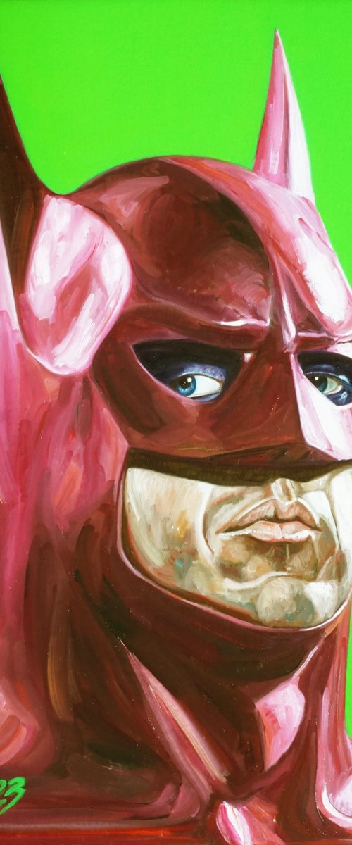 Portrait of Pink Batman by Paolo Borile