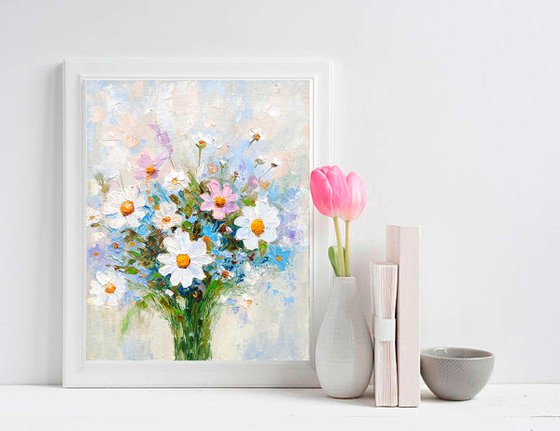 Bouquet of daisies Wildflowers Painting