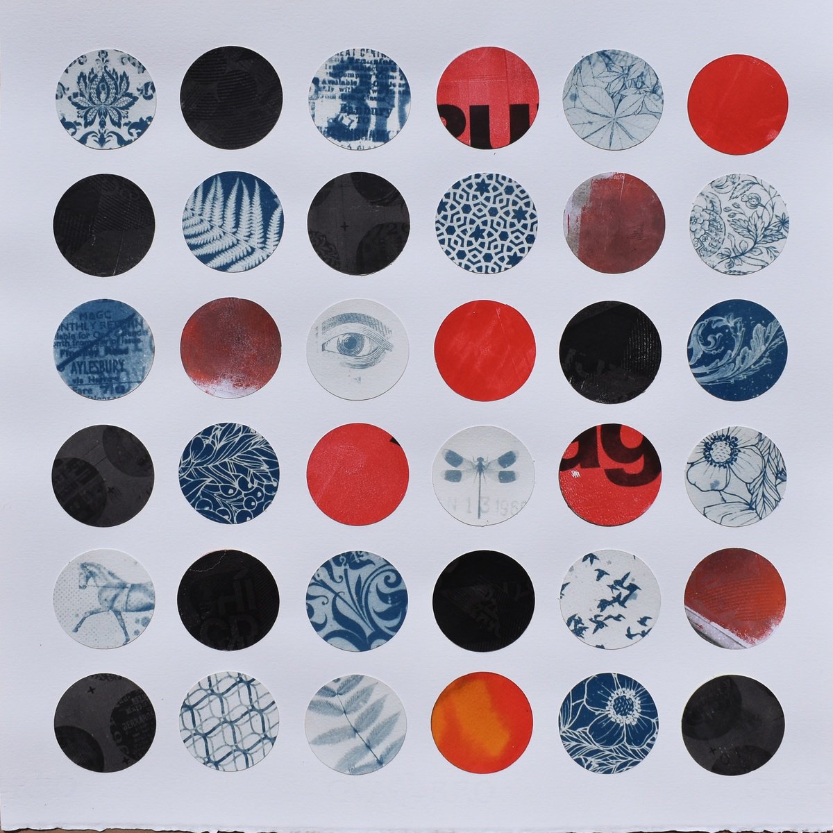 Animal Collage By Manel Villalonga, 18 X 18", 116 Memories, Original Artwork