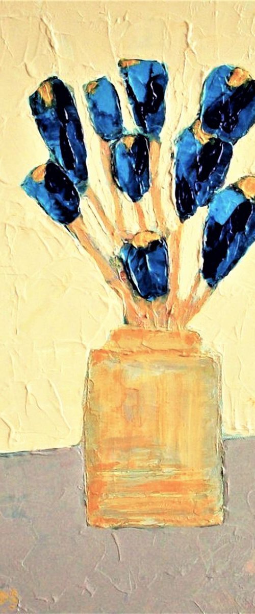 Blue Tulips by David J Edwards