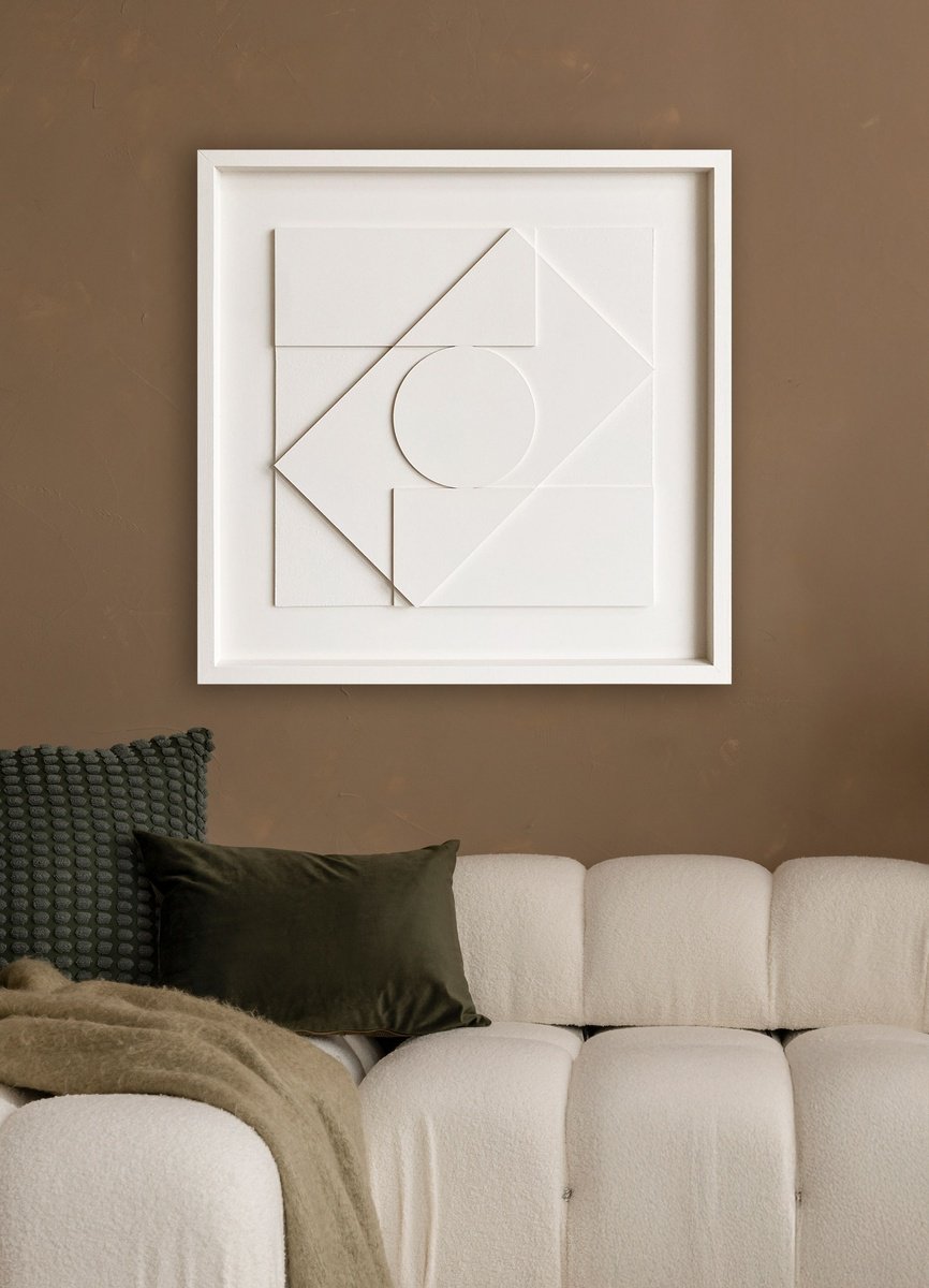 Geometric Relief , Equilibrium By Liam Roberts, 20 X 20, Artwork For Sale On Artfinder