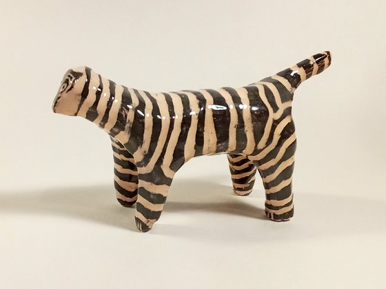 Ceramic sculpture Tiger 14х8х4 cm