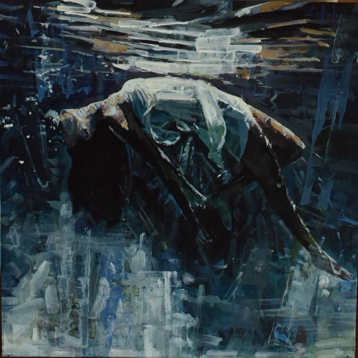 Dancing Underwater By Marco Ortolan, 17 X 17, Artwork For Sale On Artfinder