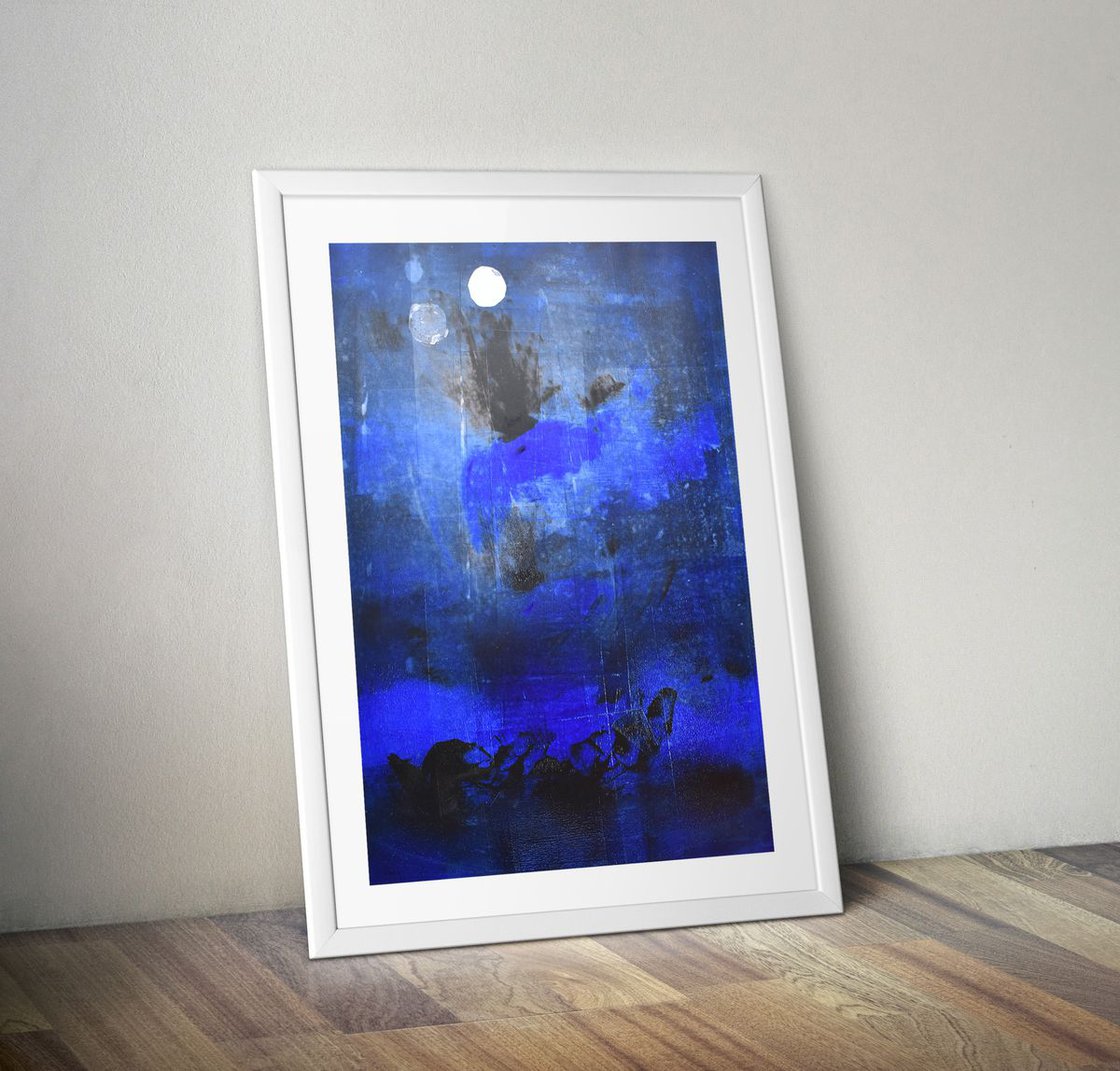 Moon Moon no. 8 - monoprint Monoprint: Hilde Hoekstra