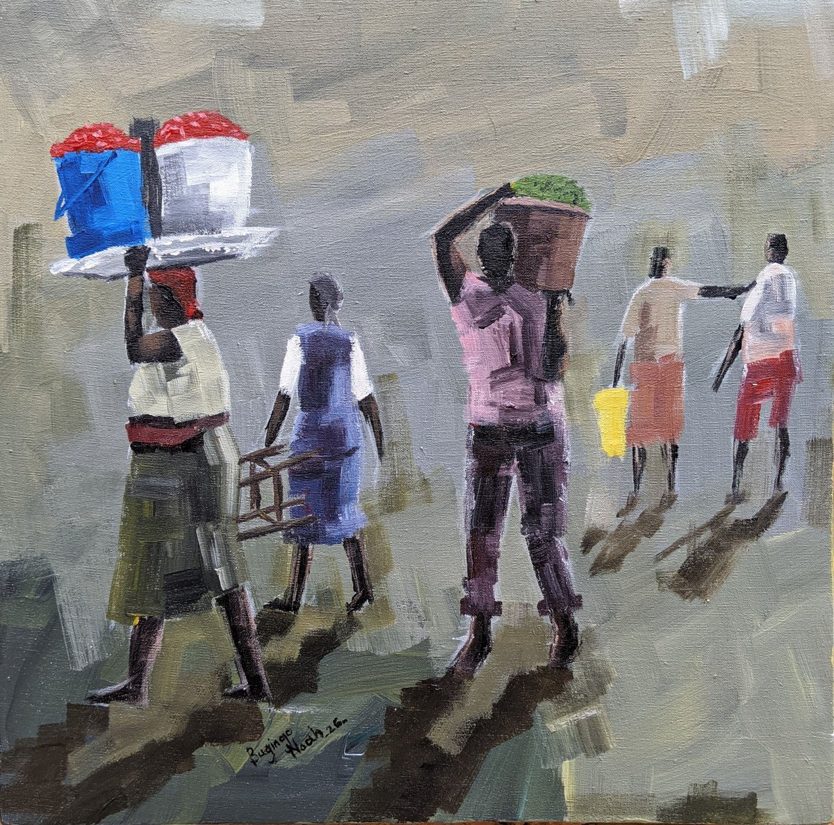  Get Busy Ix By Bugingo Noah, 12 X 12, Artwork For Sale On Artfinder