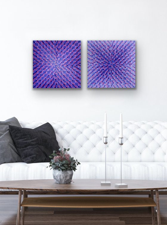 Purple dreams diptych