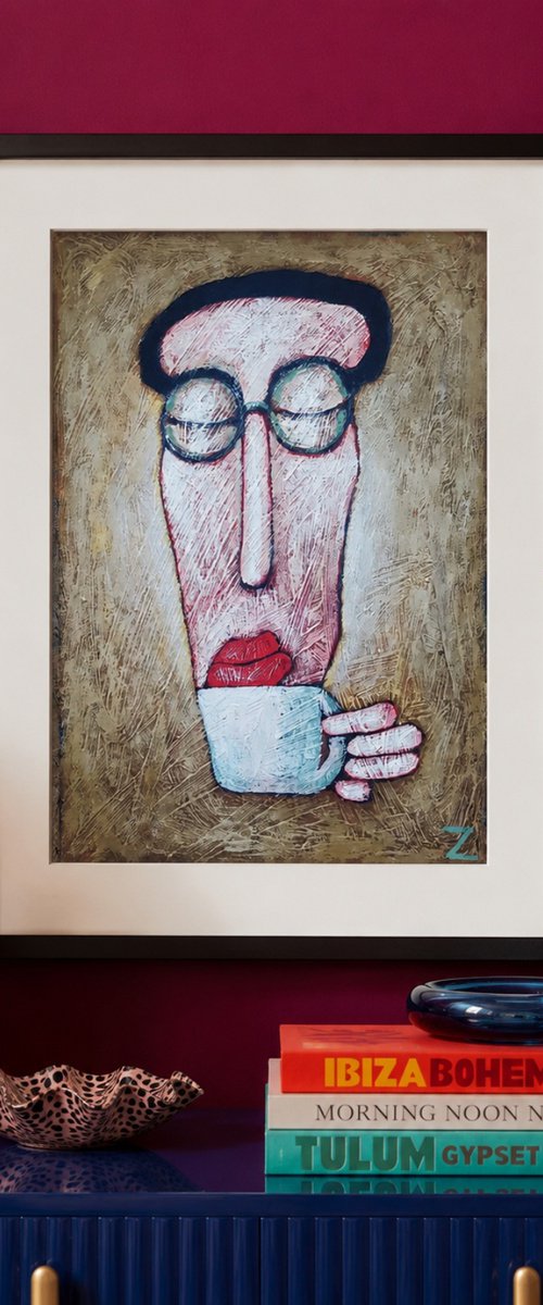 Bitter Tea V (30cm x 42cm x 0.1cm) by Zhana Viel