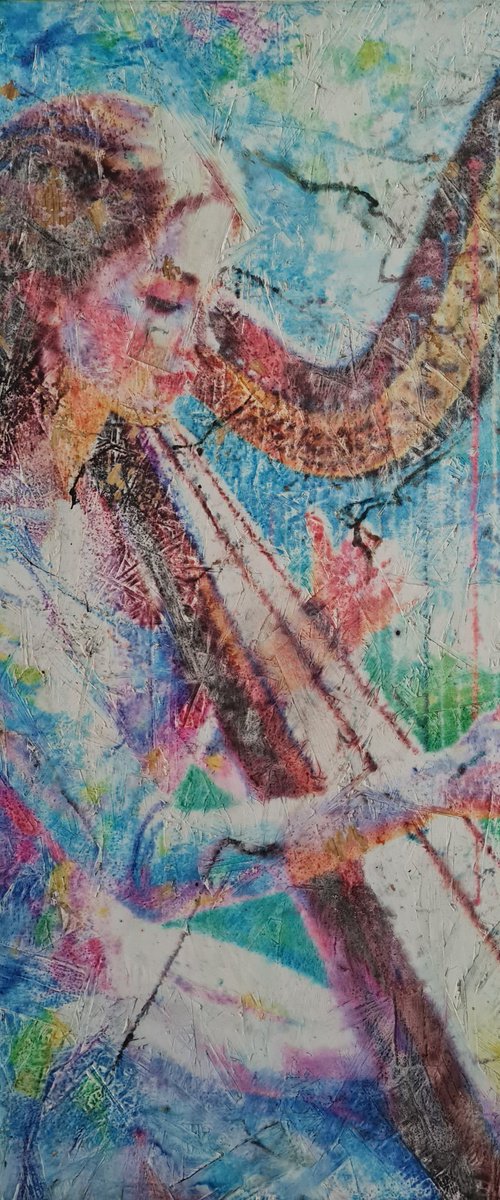 Playing a harp (n.705) by Alessio Mazzarulli