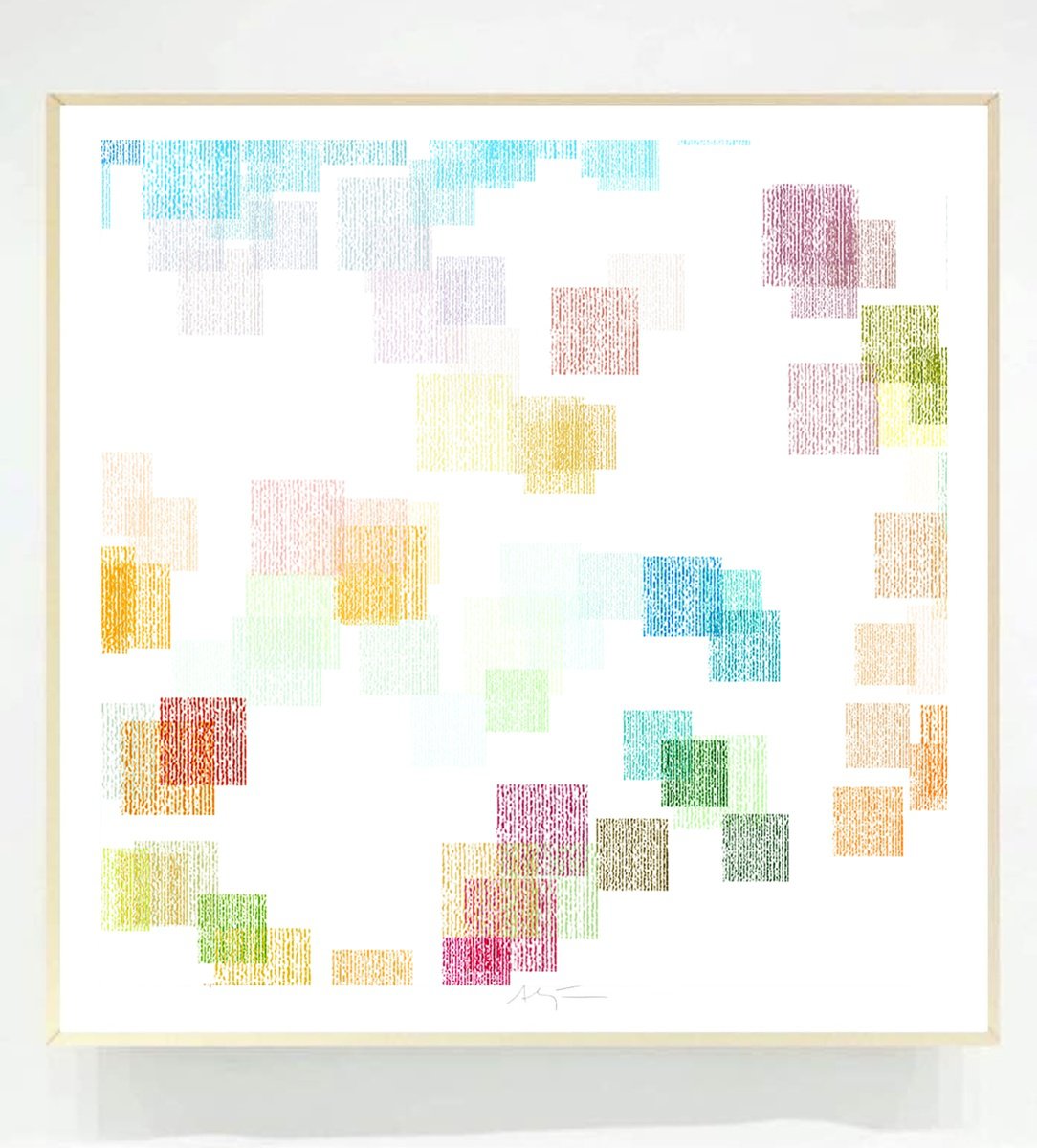 Impressionistic Giclee Print , Dots Xv By Alejos, 17 X 17, Artwork For Sale On Artfinder
