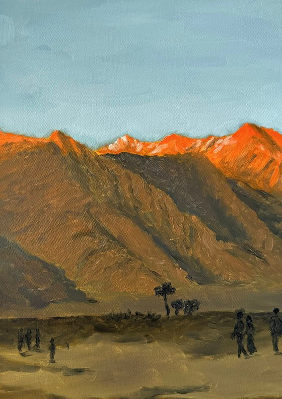 Sunset in Nubra Valley