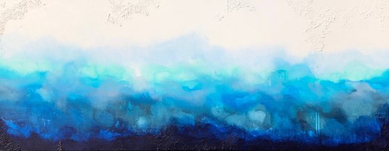 all blues of the sea (160 x 60 cm) Dee Brown