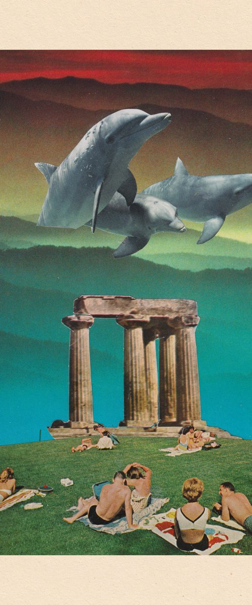 3D dolphins in the panteon by Jon Garbet