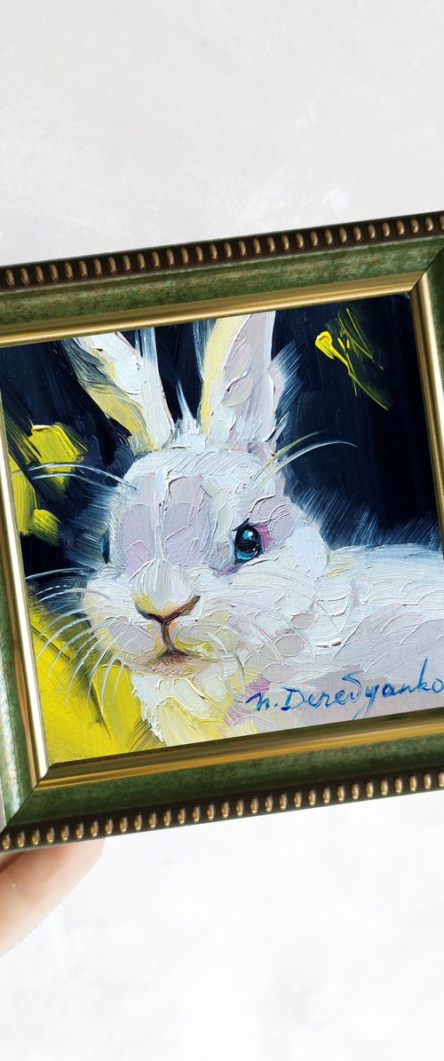 Cute rabbit by Nataly Derevyanko