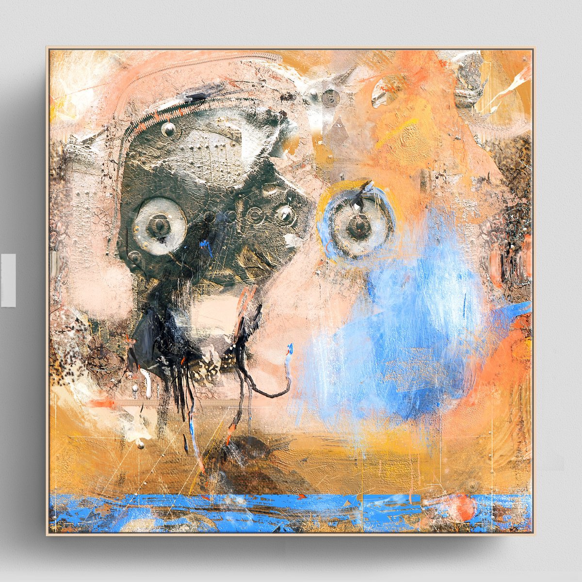 Organic Abstract Giclee Print By Adriano Ribeiro, 13 X 13, New Fa, Original Artwork