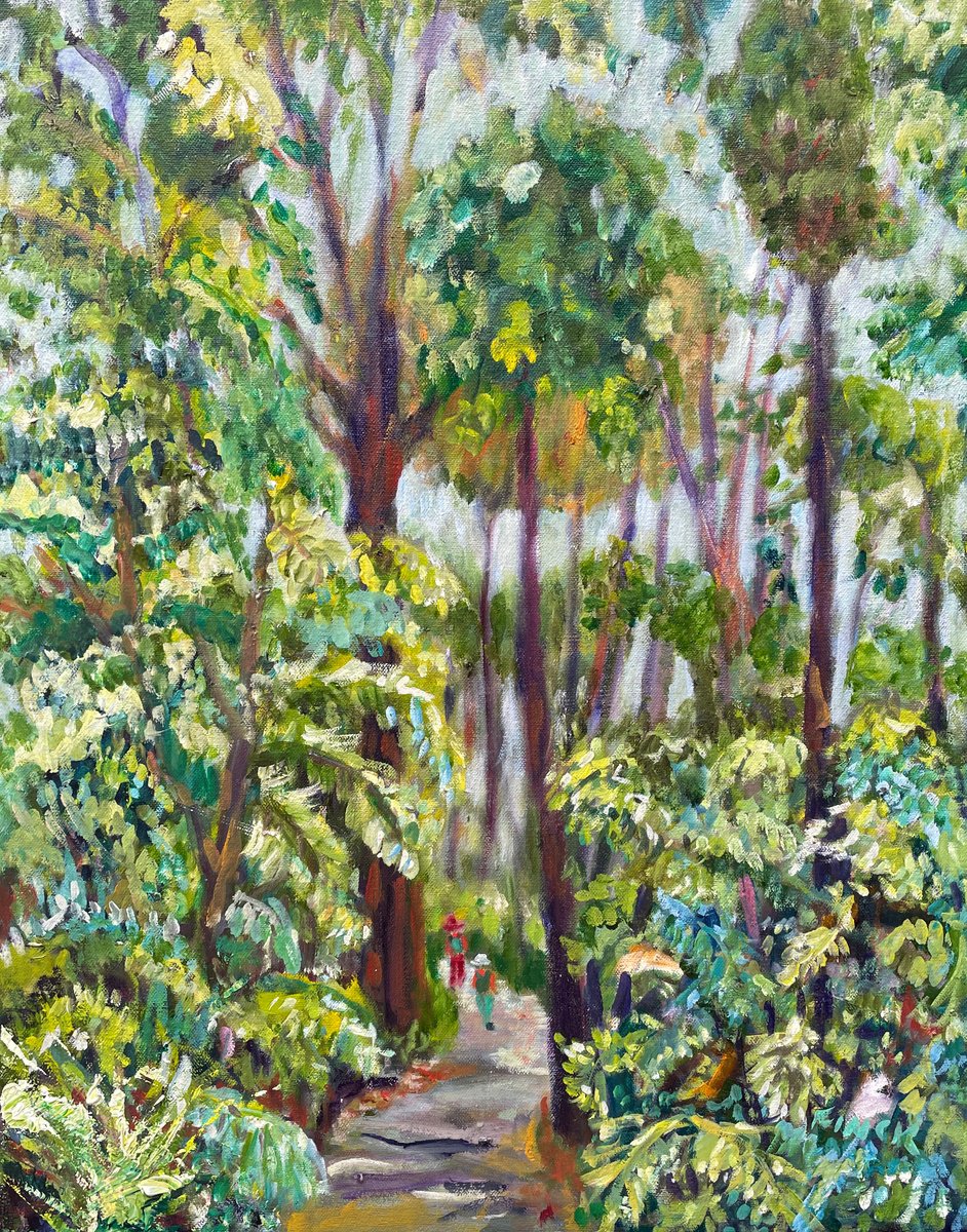 rain-forest-walk-oil-painting-by-maureen-finck-artfinder