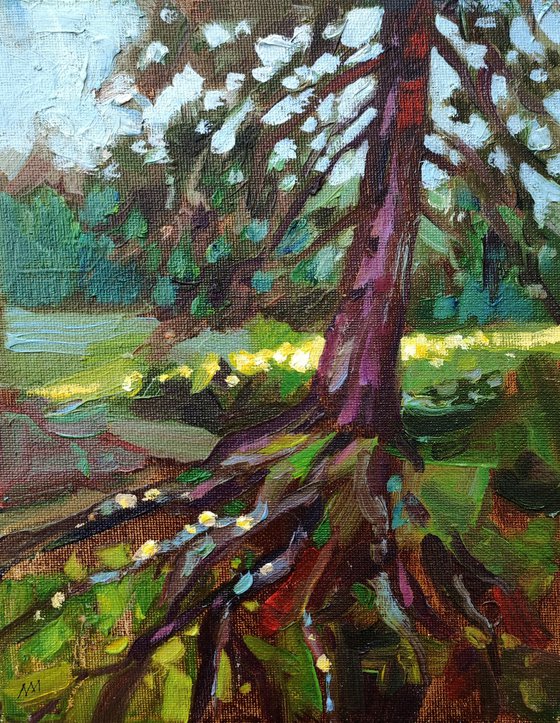 Old tree — original oil painting