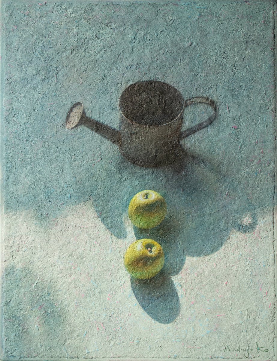 The Watering Can and Two Apples by Andrejs Ko