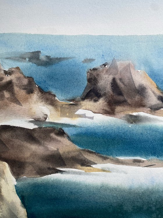 White waves. Scotland.