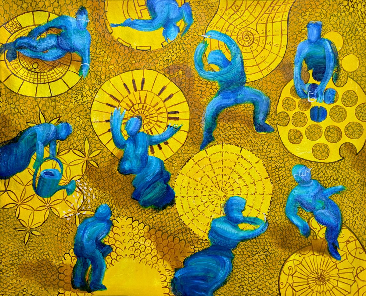 Portrait Oil Painting By Egle Colucci, 35 X 29, Being Passionate About..., Original Artwork