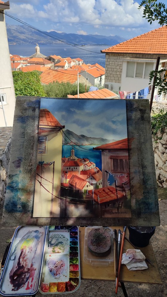 Korcula. Original artwork