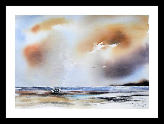 Alone again. Original Watercolour Painting.