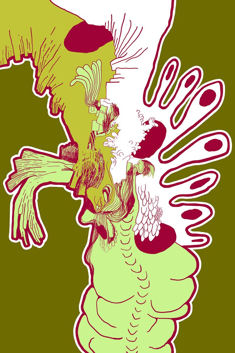 Abstract Still Life Giclee Print By Alasdair Willis, 16 X 23, Spodyody, Original Artwork