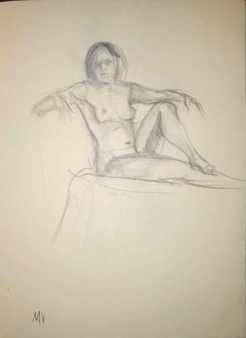 Sketch of Human body. Woman.16 by Mag Verkhovets