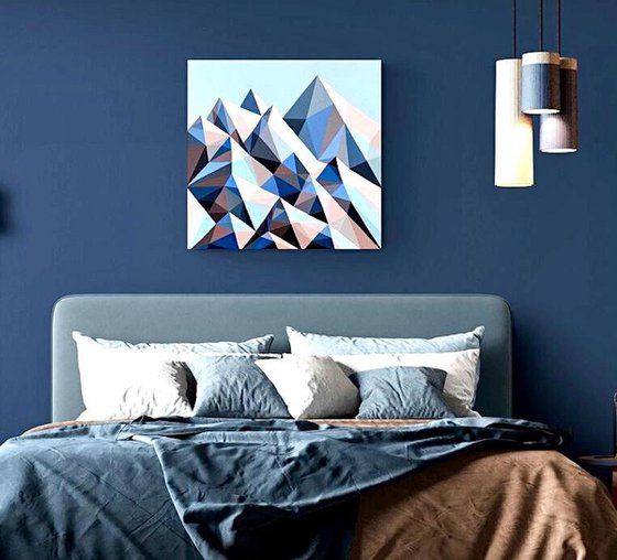 BLUE SNOWY MOUNTAINS