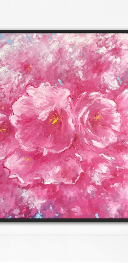 Blossom cherry flowers by Volodymyr Smoliak