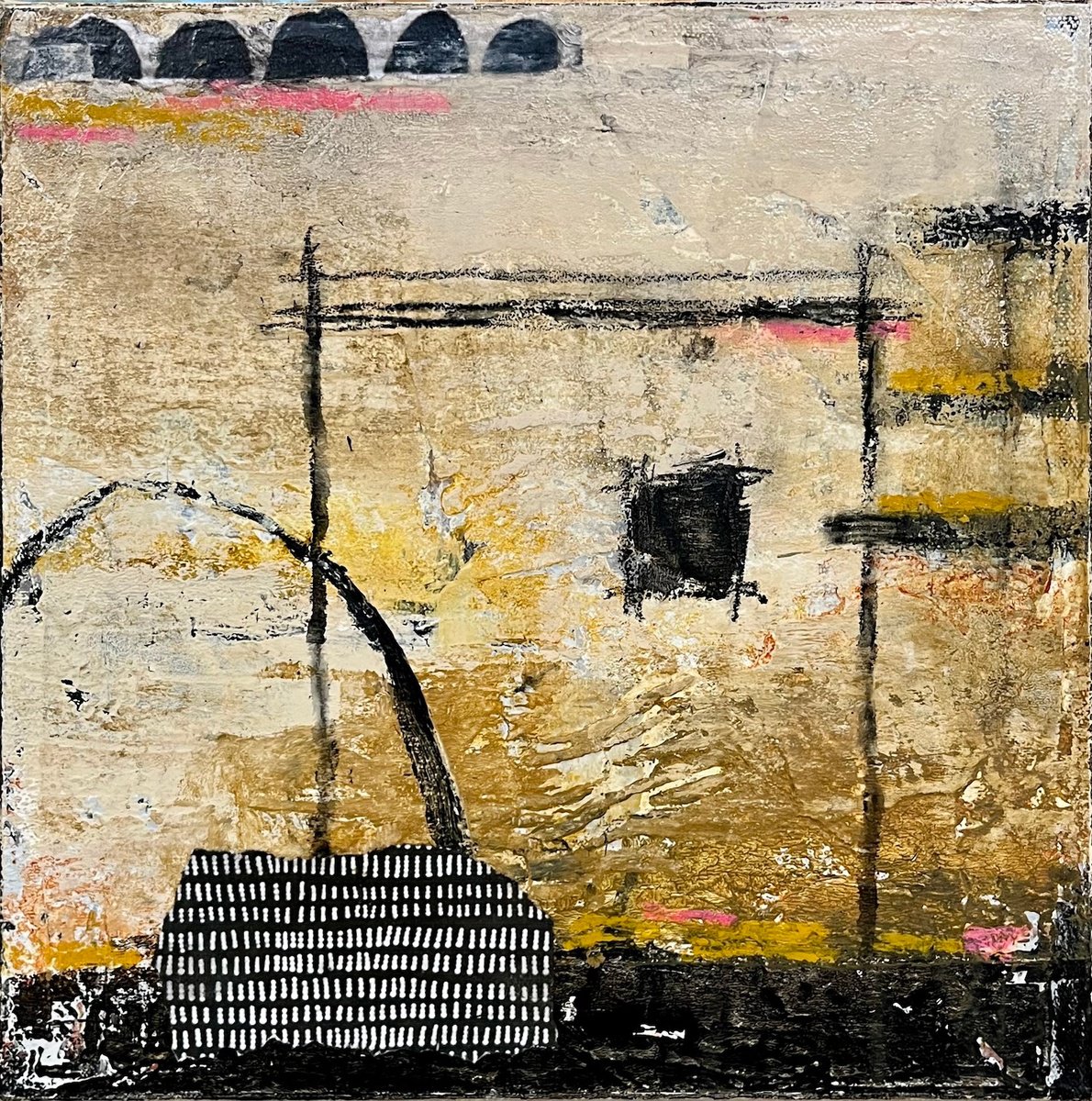 Geometric Painting , Mediodia By Shellie Garber, 12 X 12, Artwork For Sale On Artfinder